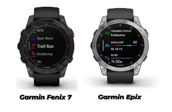 garmin fenix 7 vs epix